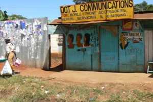 A touch of technology even here in the slums. Cell