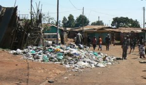 During the rioting garbage was not collected.