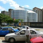 Central Lusaka - the biggest building in town is