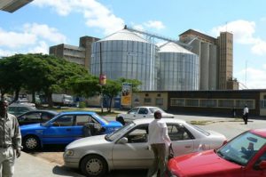 Central Lusaka - the biggest building in town is