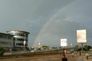 Rainbow in central Lusaka