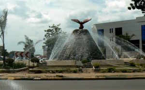 Fountain in central Lusaka