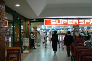 Spar supermarket in Arcades Mall in