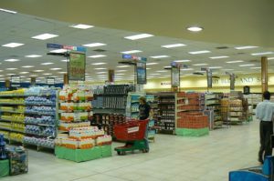 Spar supermarket in Arcades Mall in