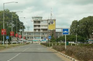 Approaching Lusaka airport