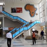 Lobby at Lusaka airport