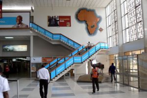 Lobby at Lusaka airport