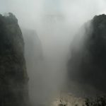 Looking (from the bridge) down the gorge that carries the