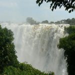 The falls are formed as the full width of the