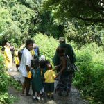 Kids delight in visiting the Falls.