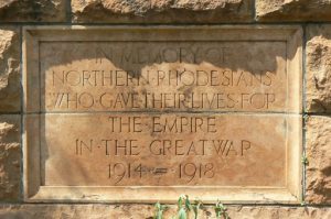 Northern Rhodesia war monument at the Falls. Northern Rhodesia was a