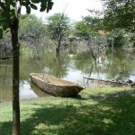 An inlet from the Zambezi River - aligators are sometimes