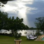 View of the Zambezi River from the Royal Livingstone Resort.