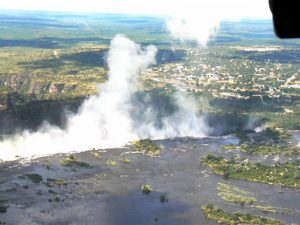 View of Victoria Falls from