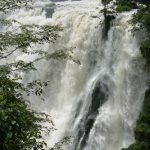 The Zabezi River goes over the edge in a fury