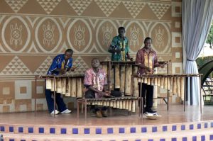 Music at poolside restaurant at Zambezi