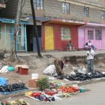 Street vendors are present everyday everywhere in Kenya,  sometimes dancing