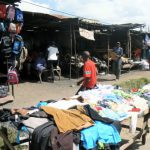 Clothing stalls that were not torched opened for business soon