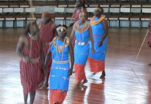 Performers at the Bomas