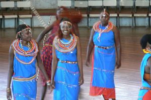 Performers at the Bomas