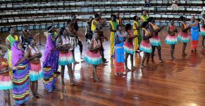 Performers at the Bomas