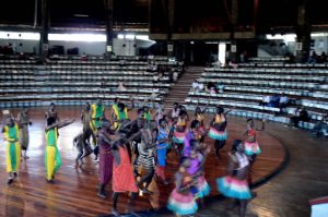 Performers at the Bomas