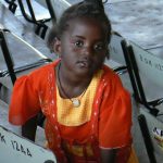 Young spectator at the Bomas