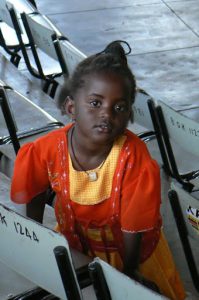 Young spectator at the Bomas