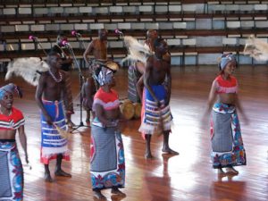 Performers at the Bomas