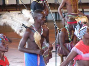 Performers at the Bomas