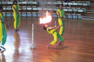 Performers at the Bomas