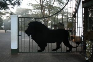 Nairobi National Park - entry gate