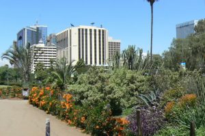 Nairobi - high-rise hotels and office towers