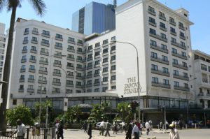 Nairobi downtown: the Stanley Hotel is