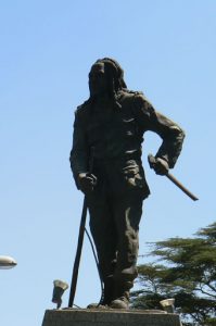 Nairobi downtown Statue of the 'Liberator' (Kenyatta?)