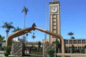 Nairobi downtown - entrance to parliament house