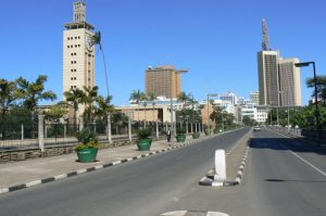 Nairobi downtown skyline
