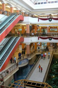 Upscale shopping mall in Westlands district Nairobi