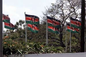 Kenyan national flags in Nairobi