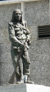 Statue of the 'Liberator' in city