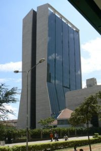 Office tower adjacent to the Memorial