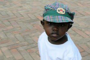 Young visitor to the Memorial Park