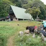 First base camp on the trail to Kilimanjaro