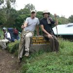 Resting at the first base camp (Mandara, 2720 meters above