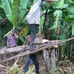 Sawing planks by hand in Marangu.