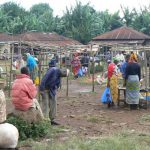 Closing up market for the day in Marangu.