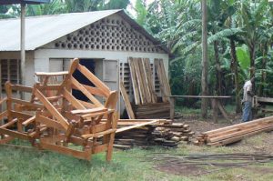 Furniture shop in the forest of Marangu.