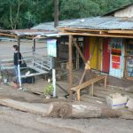 Waiting for the bus from Marangu to Arusha.