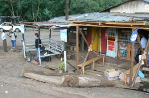 Waiting for the bus from Marangu to Arusha.