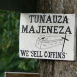Sign in the village of Marangu
